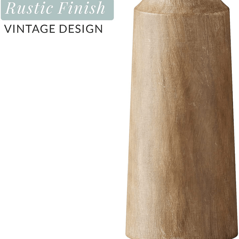 Solid Wood Retro Candlestick Home B & B Table Decoration Candle Holder Wooden - The Wooden Can